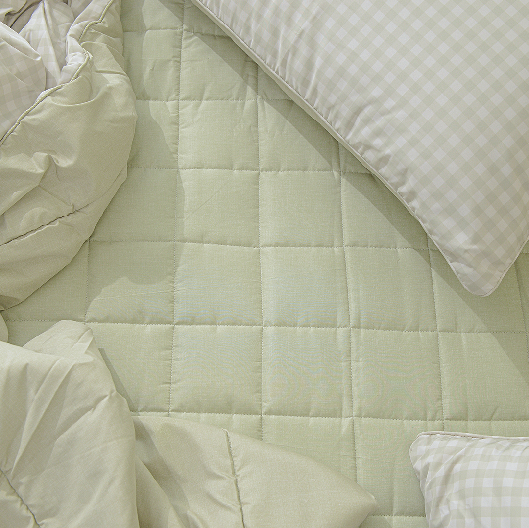 Green Check Bedding Set (SS/Q/K)