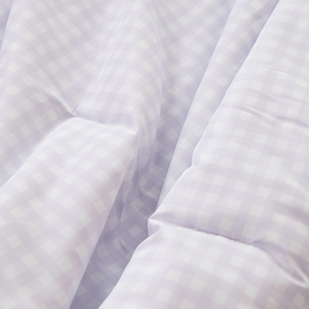 Purple Check Bedding Set (SS/Q/K)